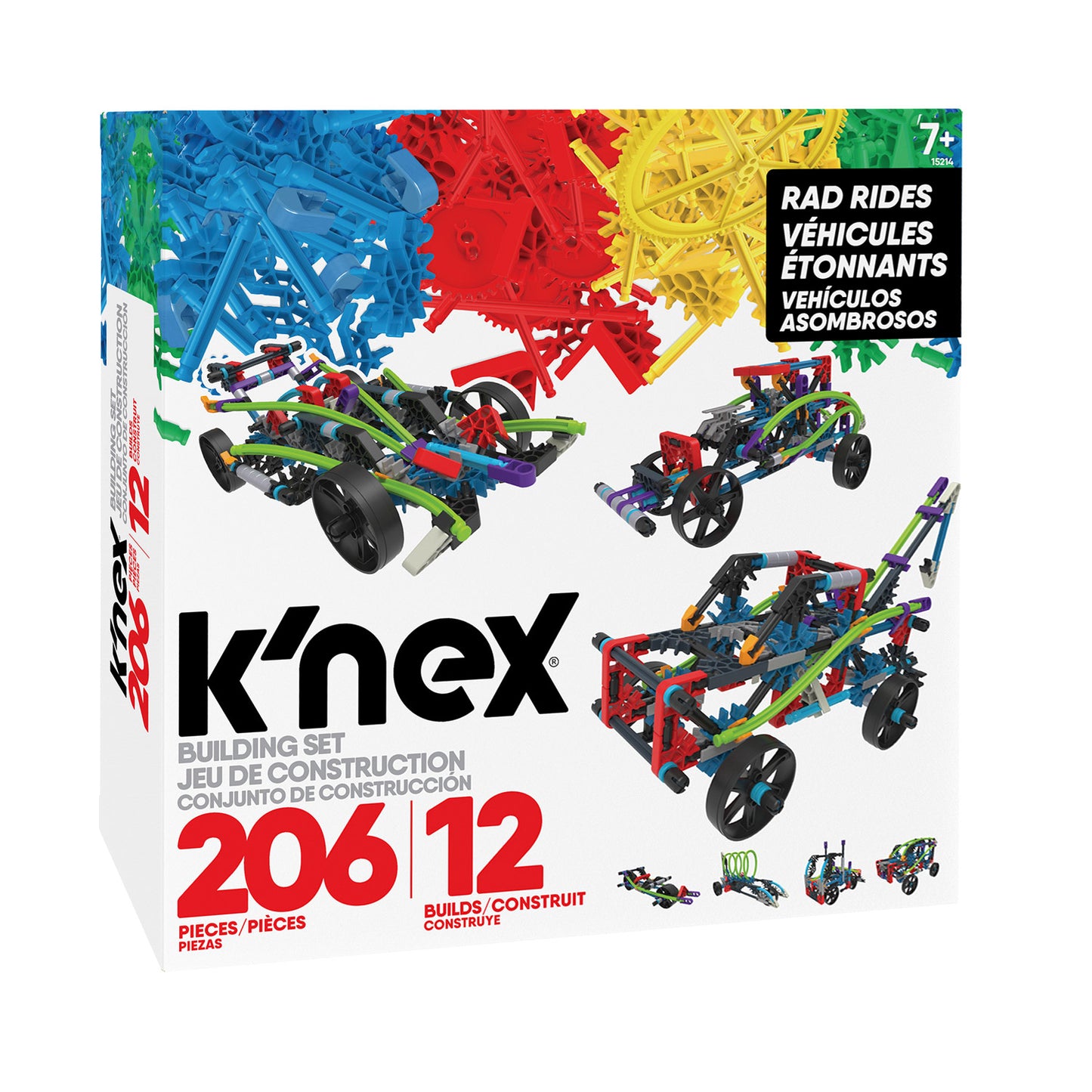 K'nex bouwset 12 Modelle, 206dlg.