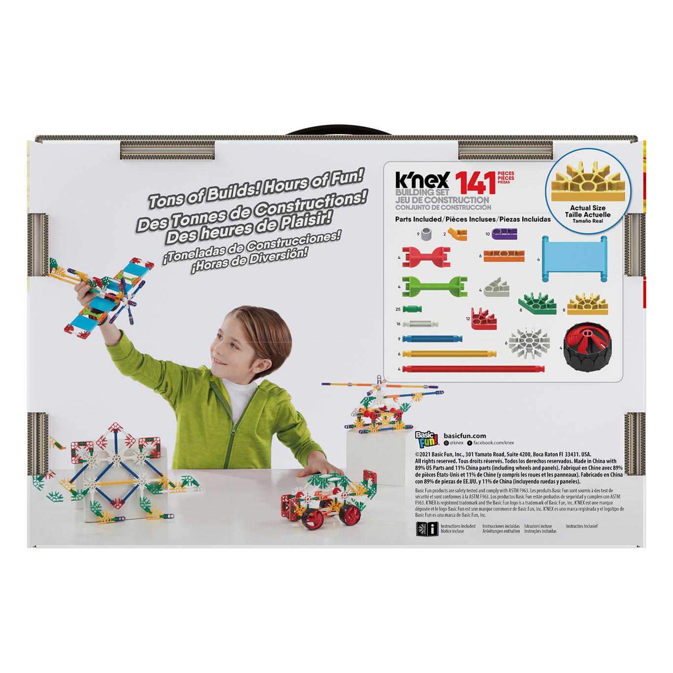 K'nex Classics Anfänger 40 Modelle Bouwset, 141DLG.