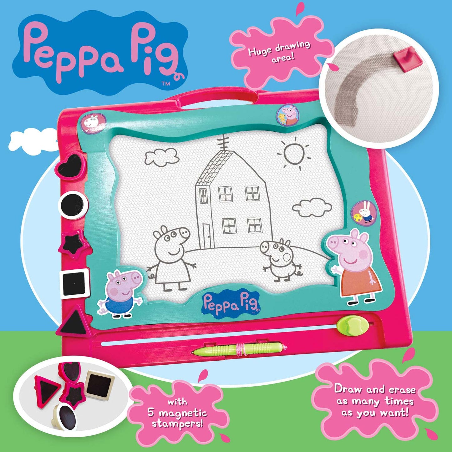Peppa Pig großes Magnetscheibe