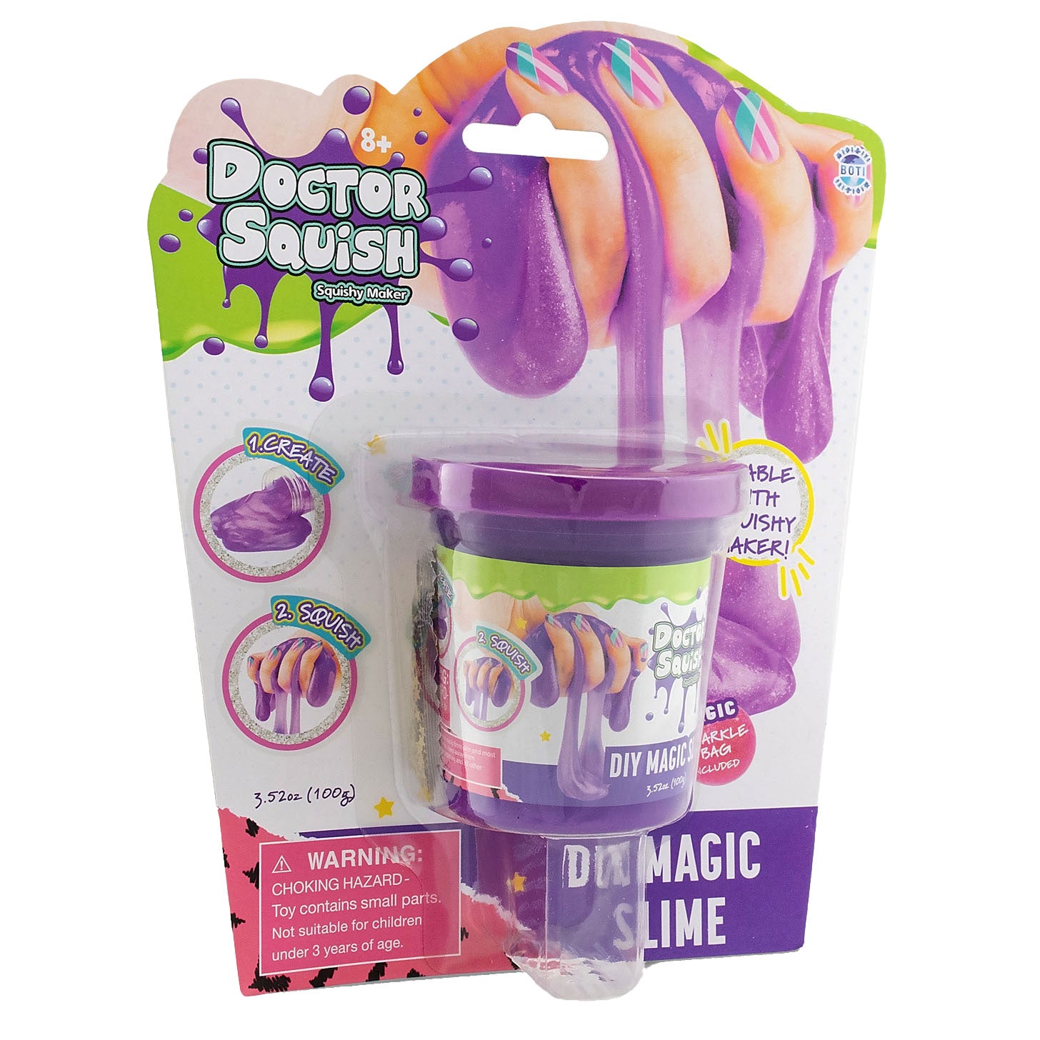 Boti Doctor Squish Slime Purple, 100 Gramm