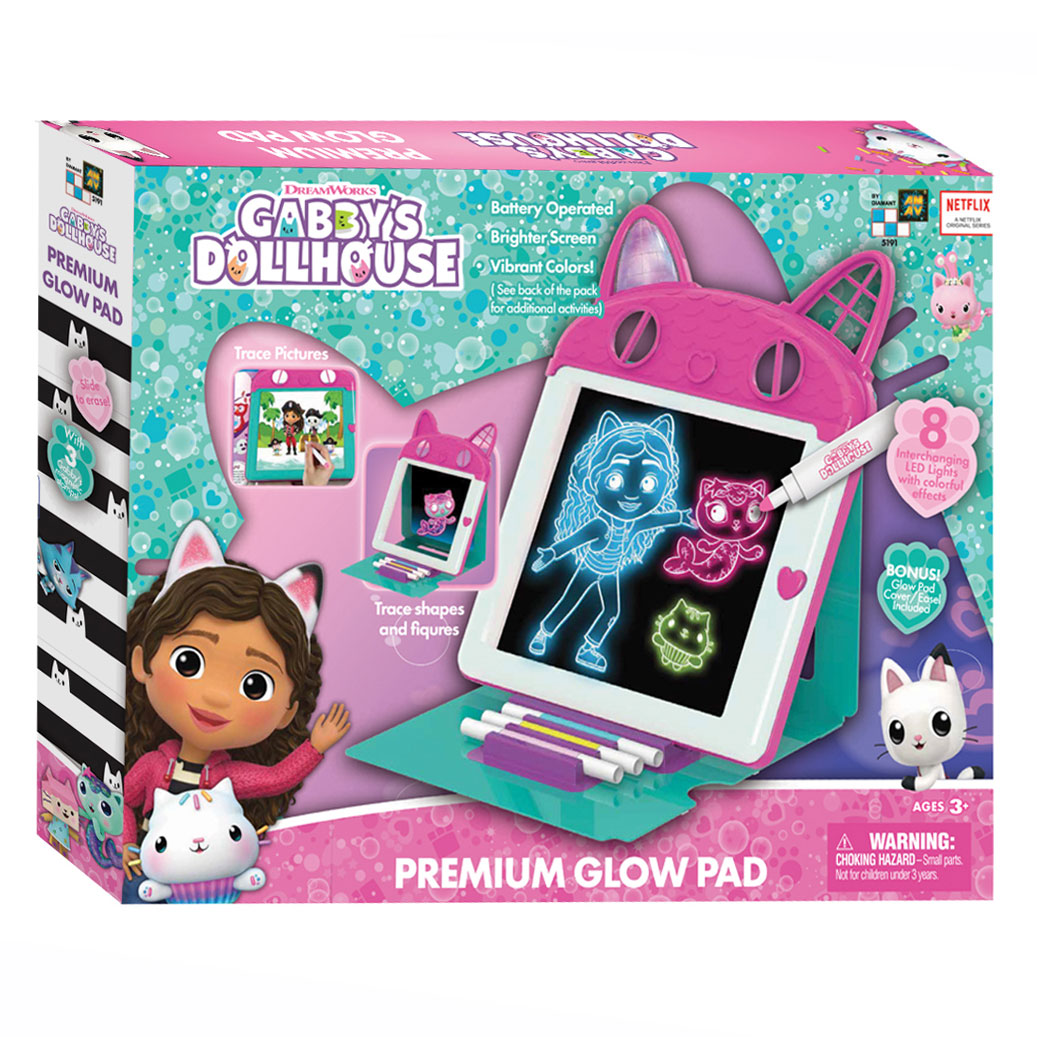 Boti Gabby's Dollhouse Premium Glow Pad Draw Board