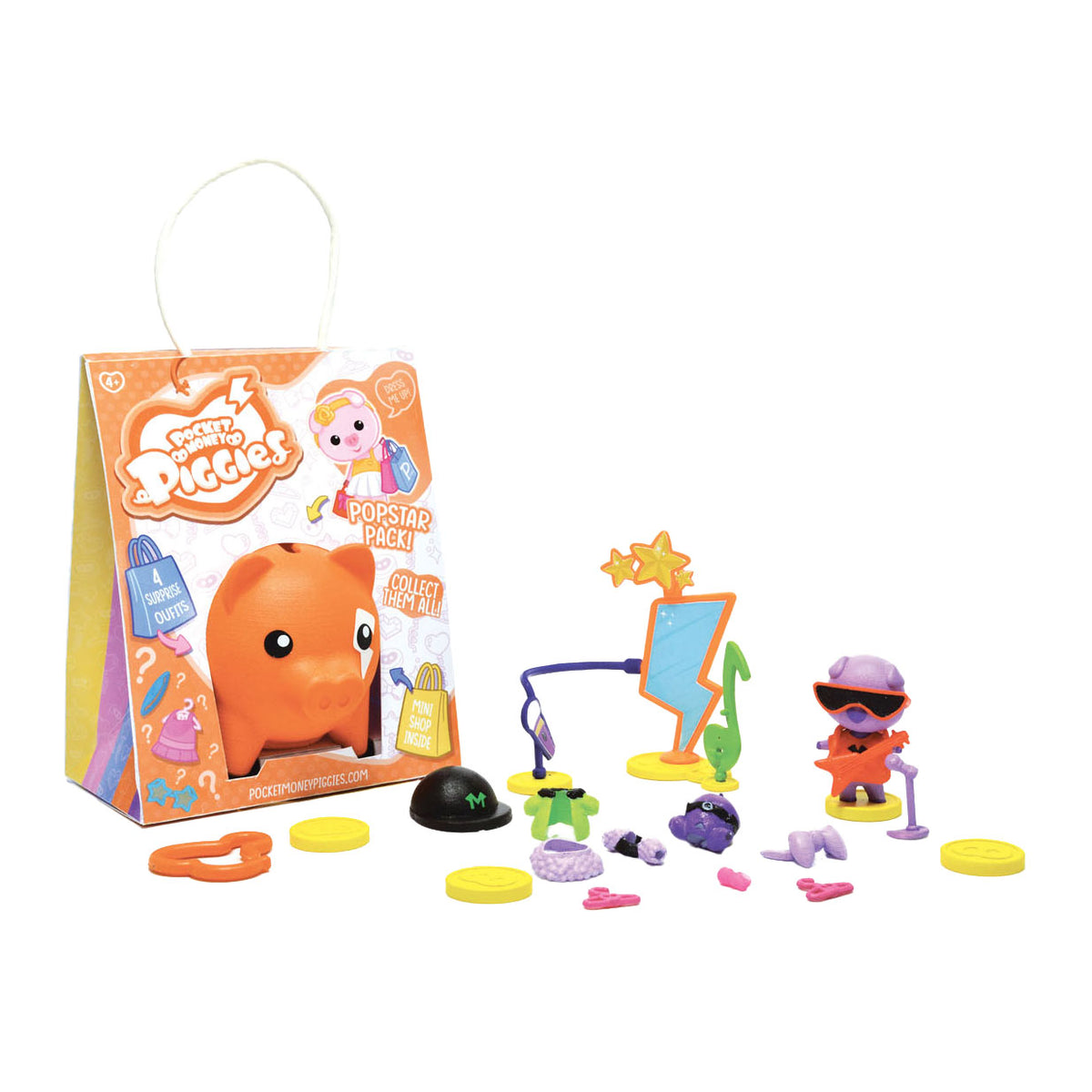 Boti Pockey Geld Schweinchen spielen Figur mit Sparschwein Popstar Pack
