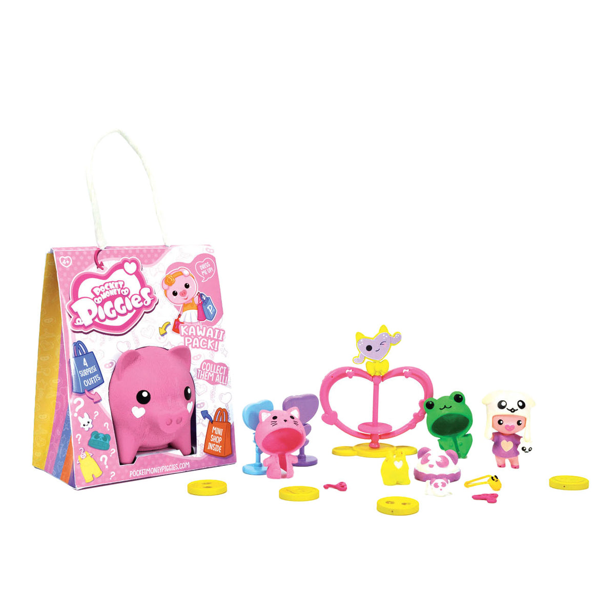 Boti pockey money piggies Spielfigur mit Sparschwein kawaii pack