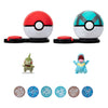 Boti Überraschungsangriffsspiel Set Axew Poke Ball gegen Totodile Net Ball