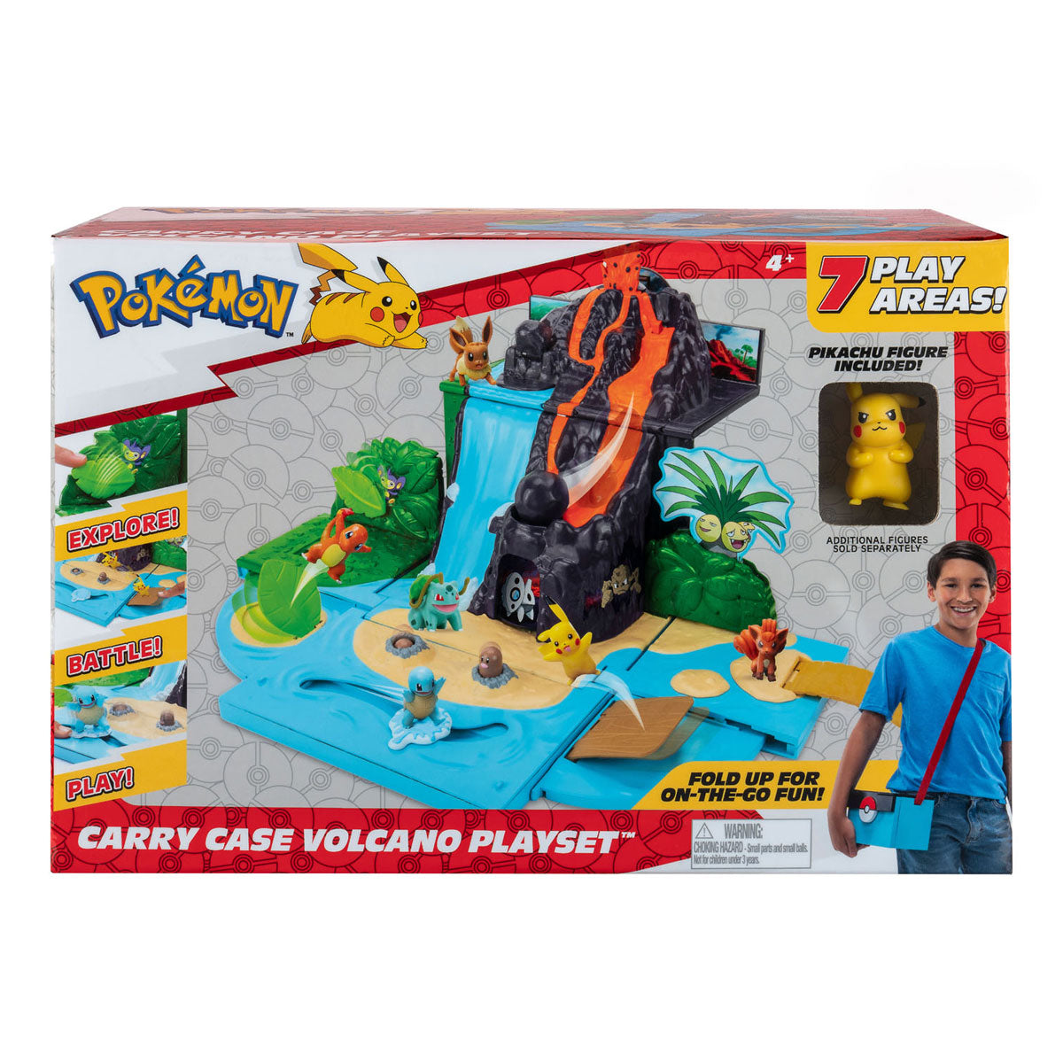 Boti Take -Away -Koffervulkan mit Pikachu -Spielset