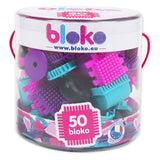 Boti Bloko Nopper Bausteine ​​rosa, 50dlg. - afbeelding 1