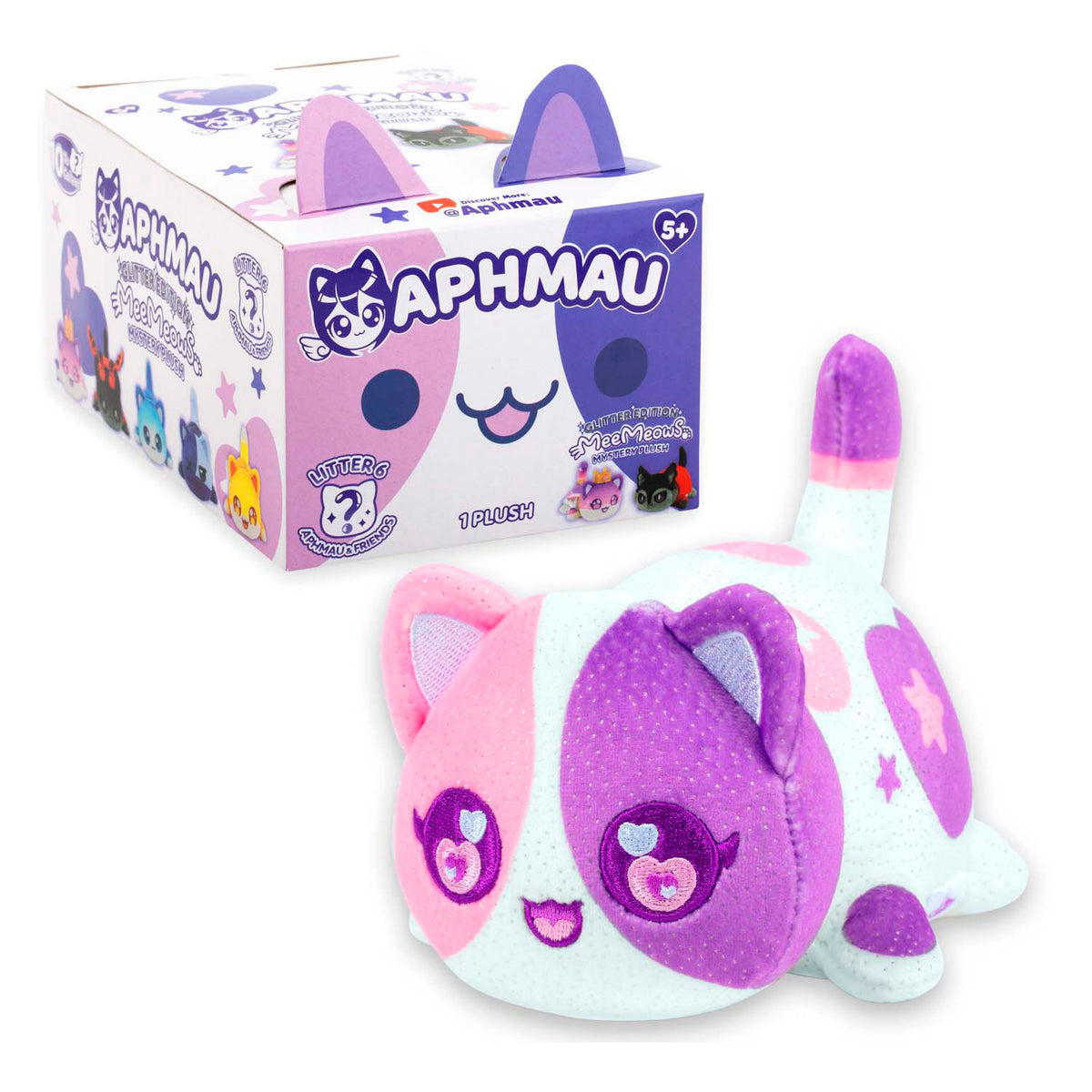 Boti Aphmau Freunde 6 Überraschung meemeow Umarmung Plüsch, 15 cm
