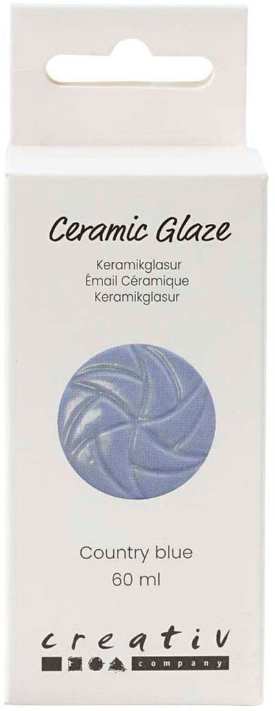 Creativ Company Keramikglasur, 984-1101 °C, deckend, Country Blue, 60 ml 1 Flasche