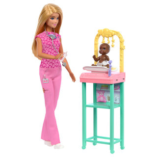 Barbie Career Baby Doctor Spielset mit Puppe