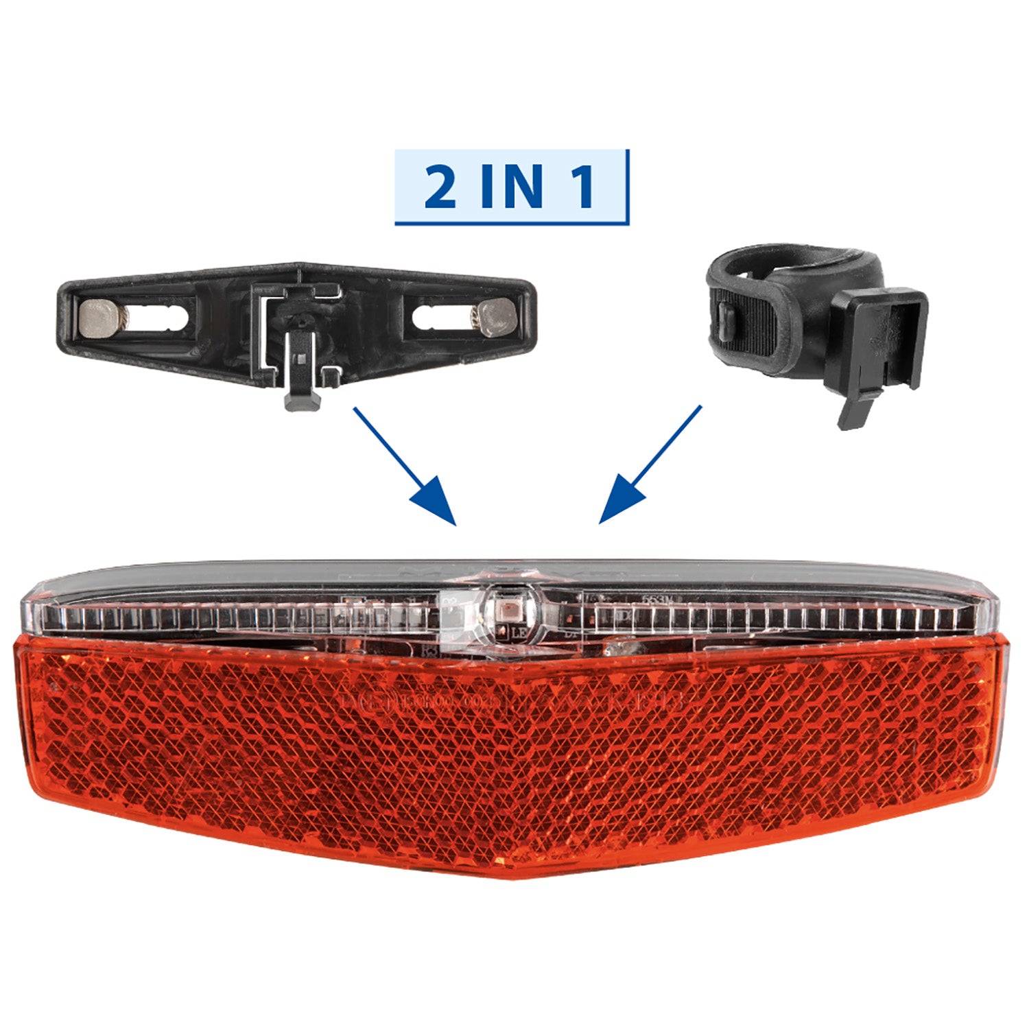 M-Wave Helios Hecklicht USB-Akku LED rot