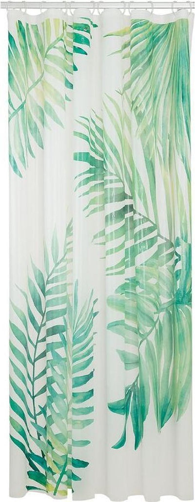Duschvorhang Sealskin Leaves 180x200 cm – Peva – Grünweiß