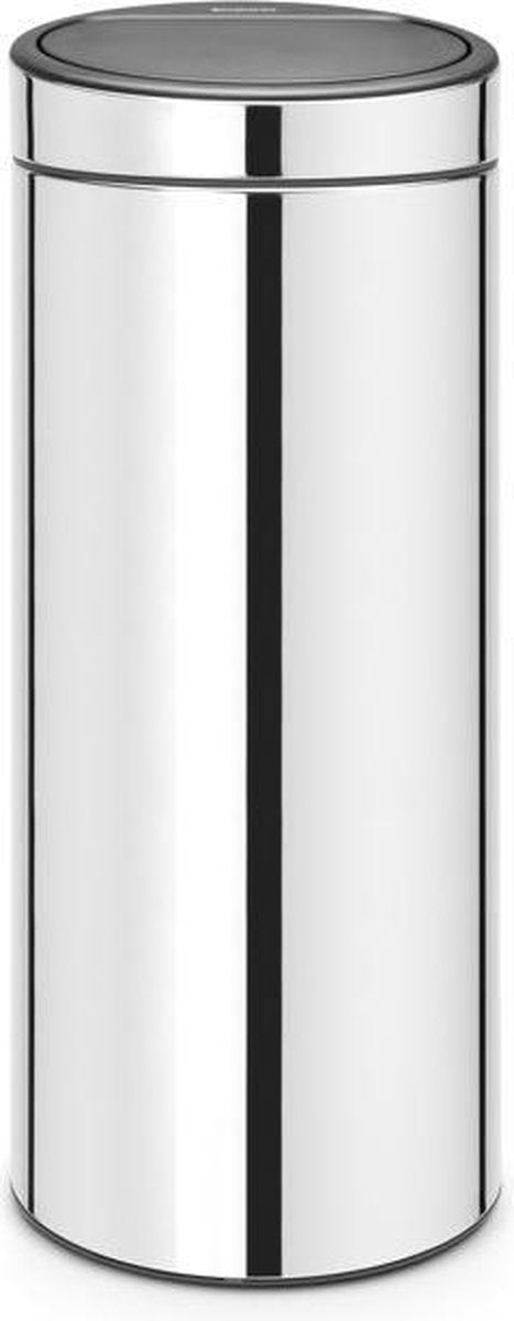 Brabantia Touch Bin Abfallbehälter – 30 Liter – glänzender Stahl