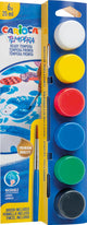 Carioca Gouachefarbe Tempera – Grundfarben – 6 x 25 ml – inklusive Pinsel – auswaschbar – Gouachefarben-Set für Kinder – gebrauchsfertig