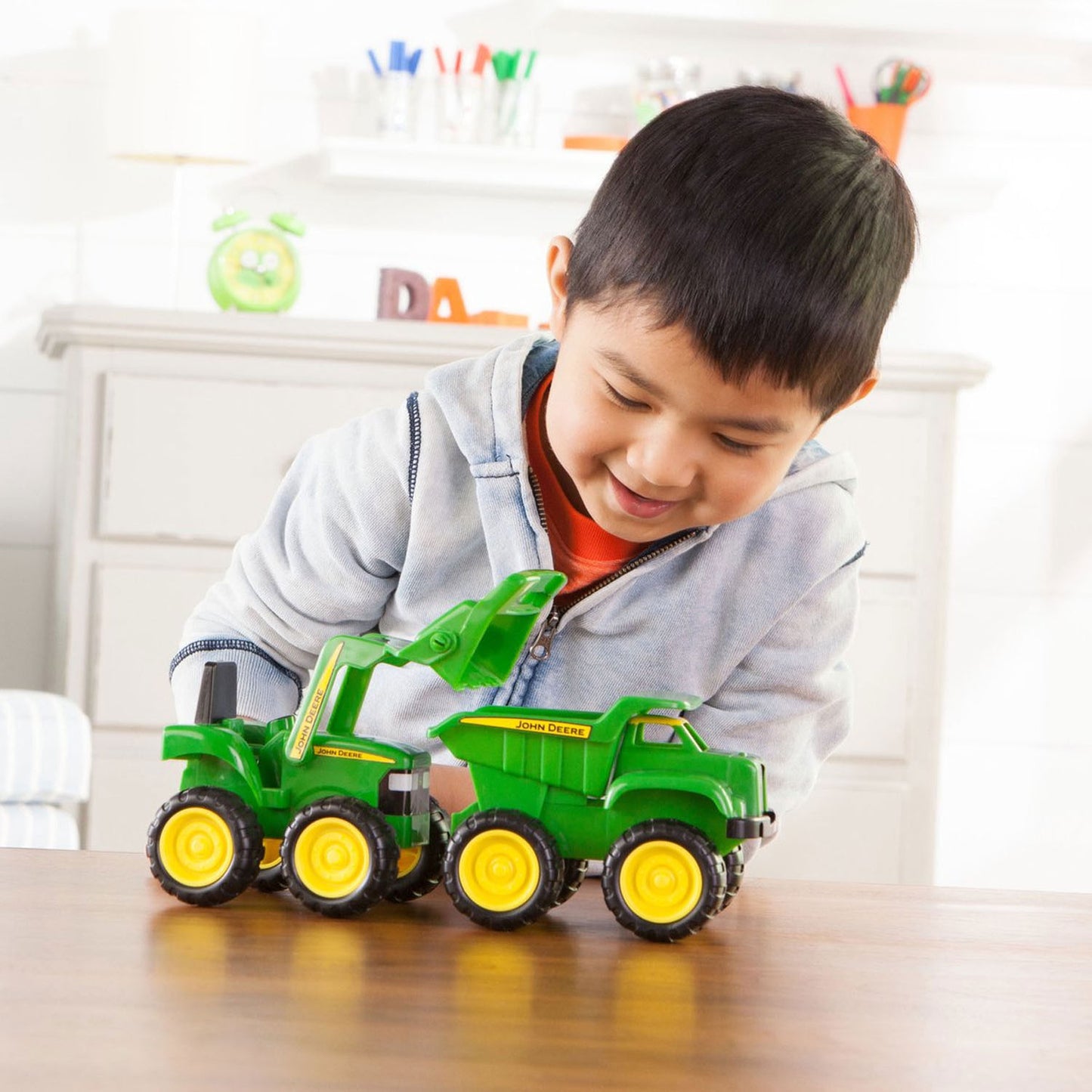 Spectron John Deere KiepWagen und Traktor