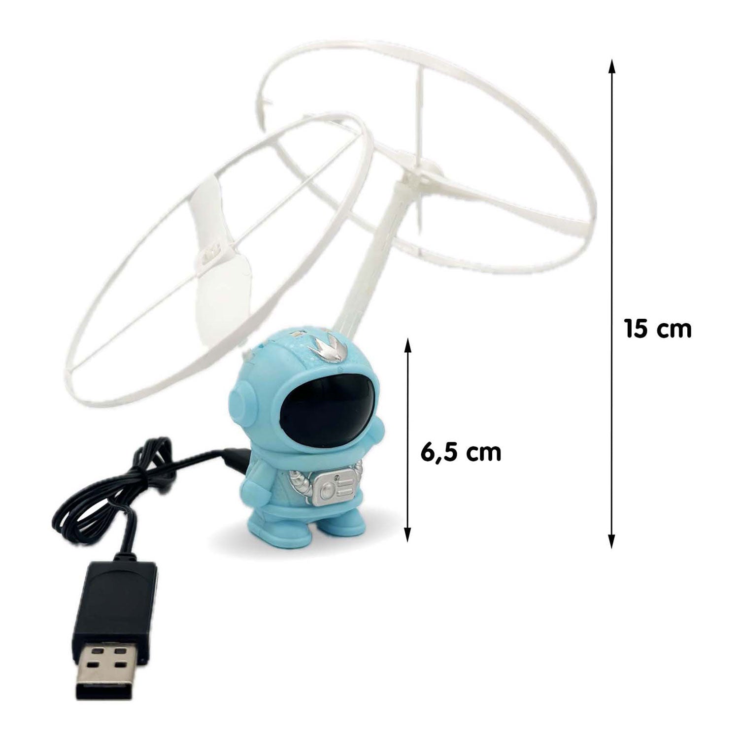 Spectron fliegender Astronaut - blau