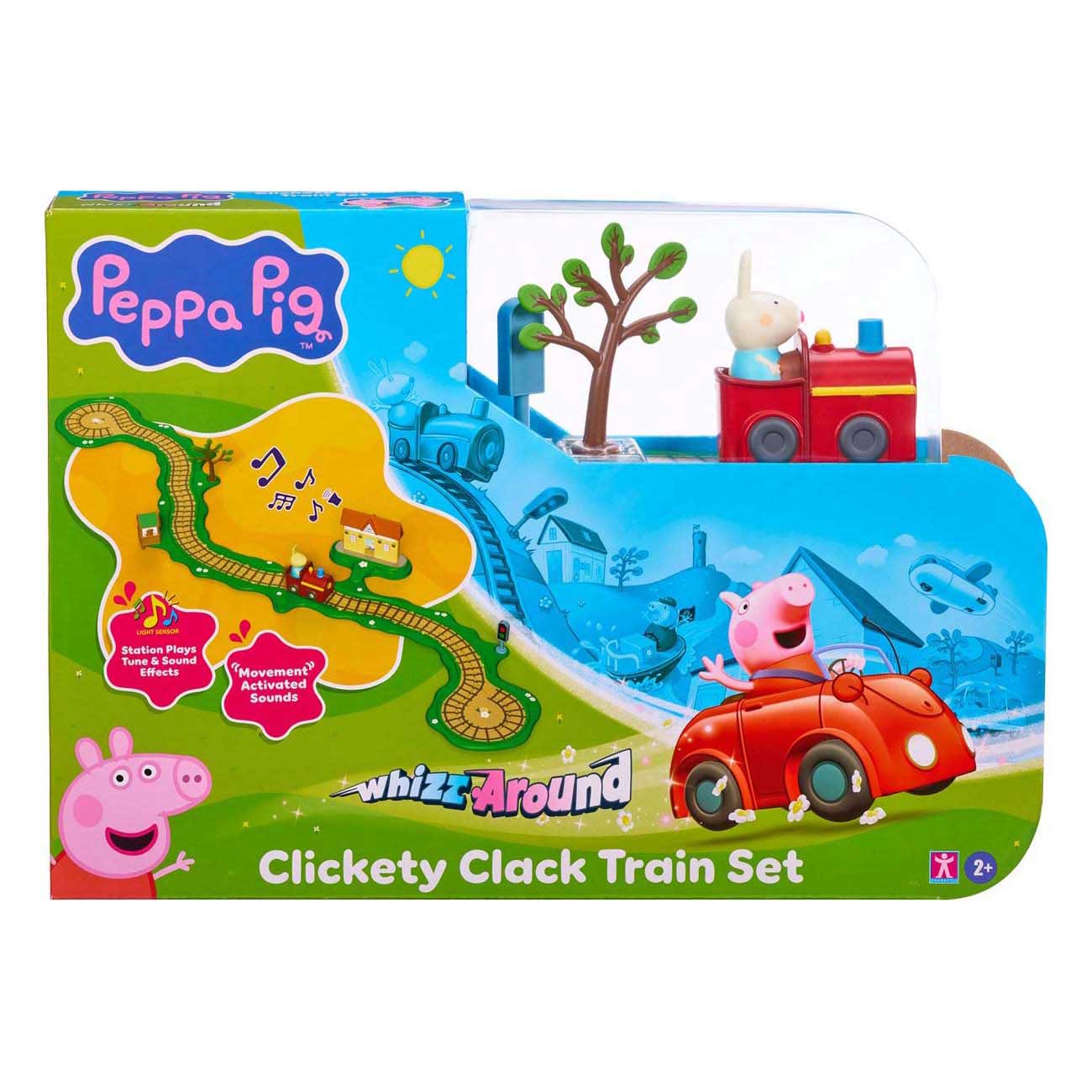 Peppa flitzt durch die klickende, klackende Eisenbahn
