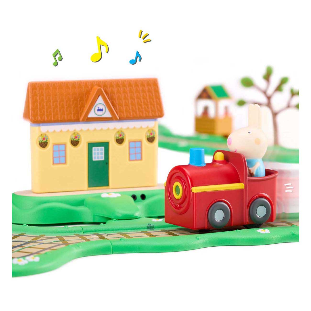 Peppa flitzt durch die klickende, klackende Eisenbahn