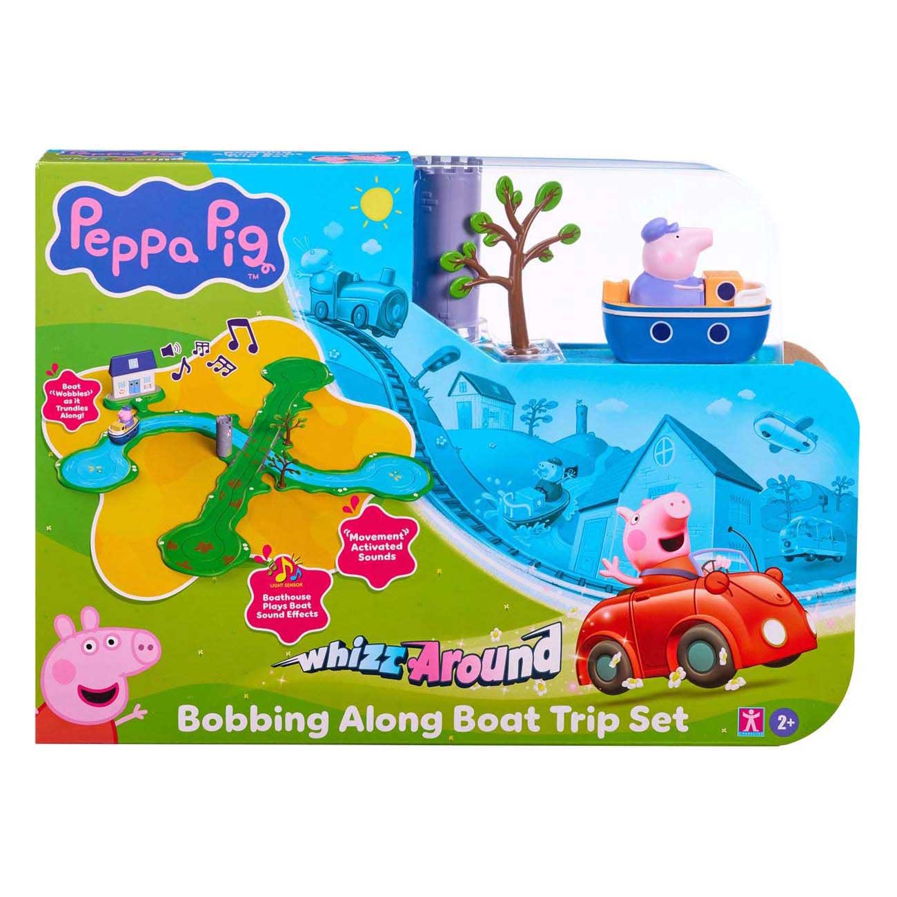 Spectron Peppa Pig flitzt herum und wimmelt entlang des Stiefelsets