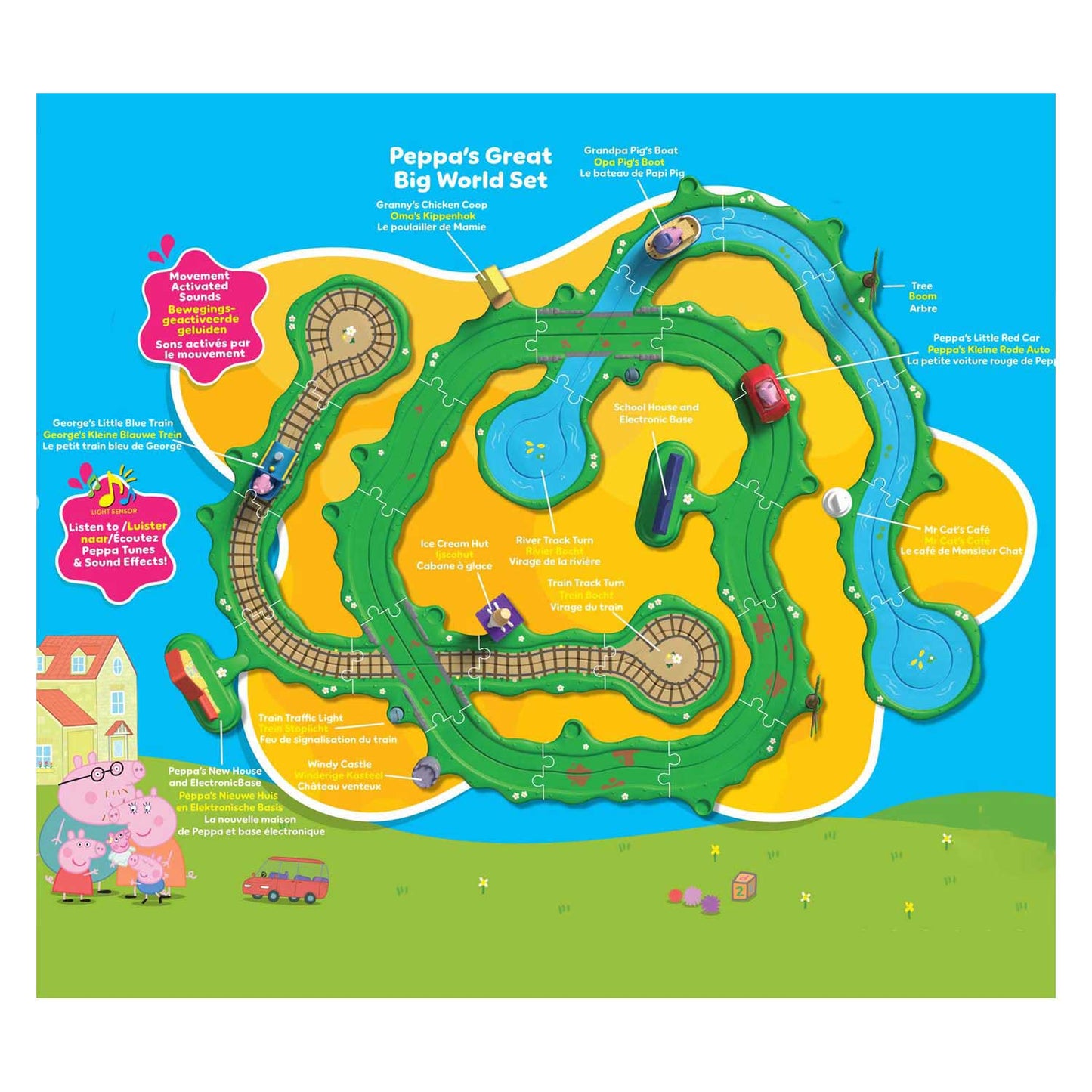 Spectron Peppa Pig flitzt herum – Peppas großes Weltset