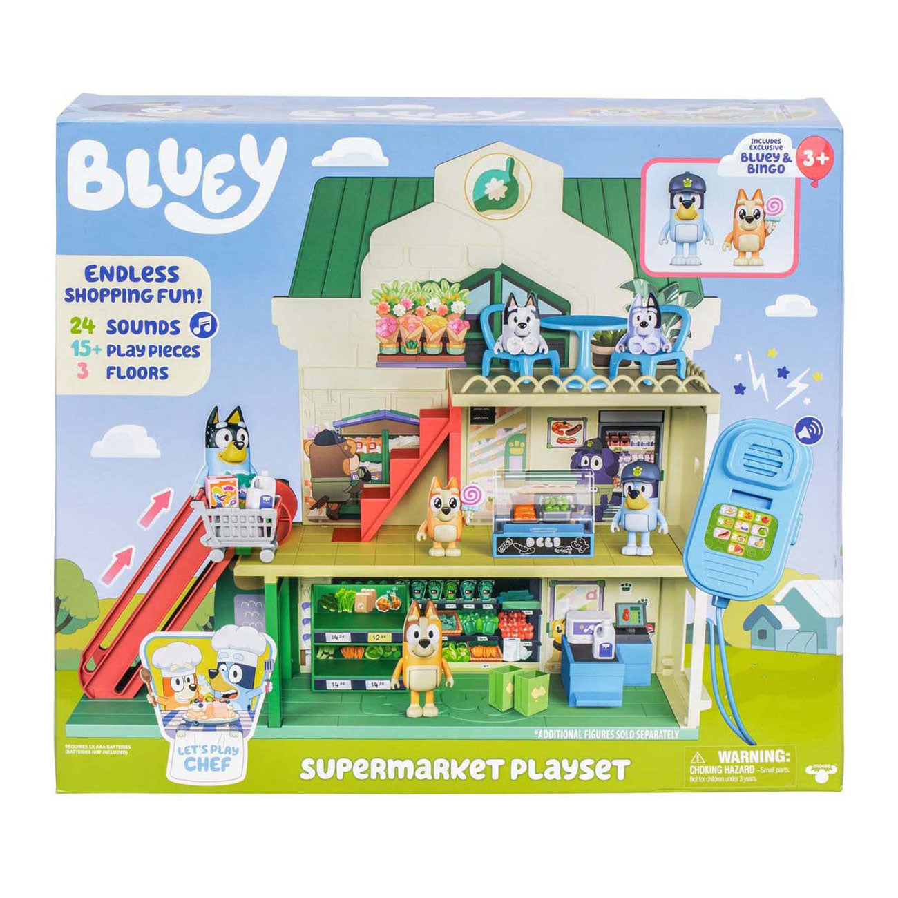 Spectron Bluey lässt uns Koch spielen – Supermarkt-Spielset