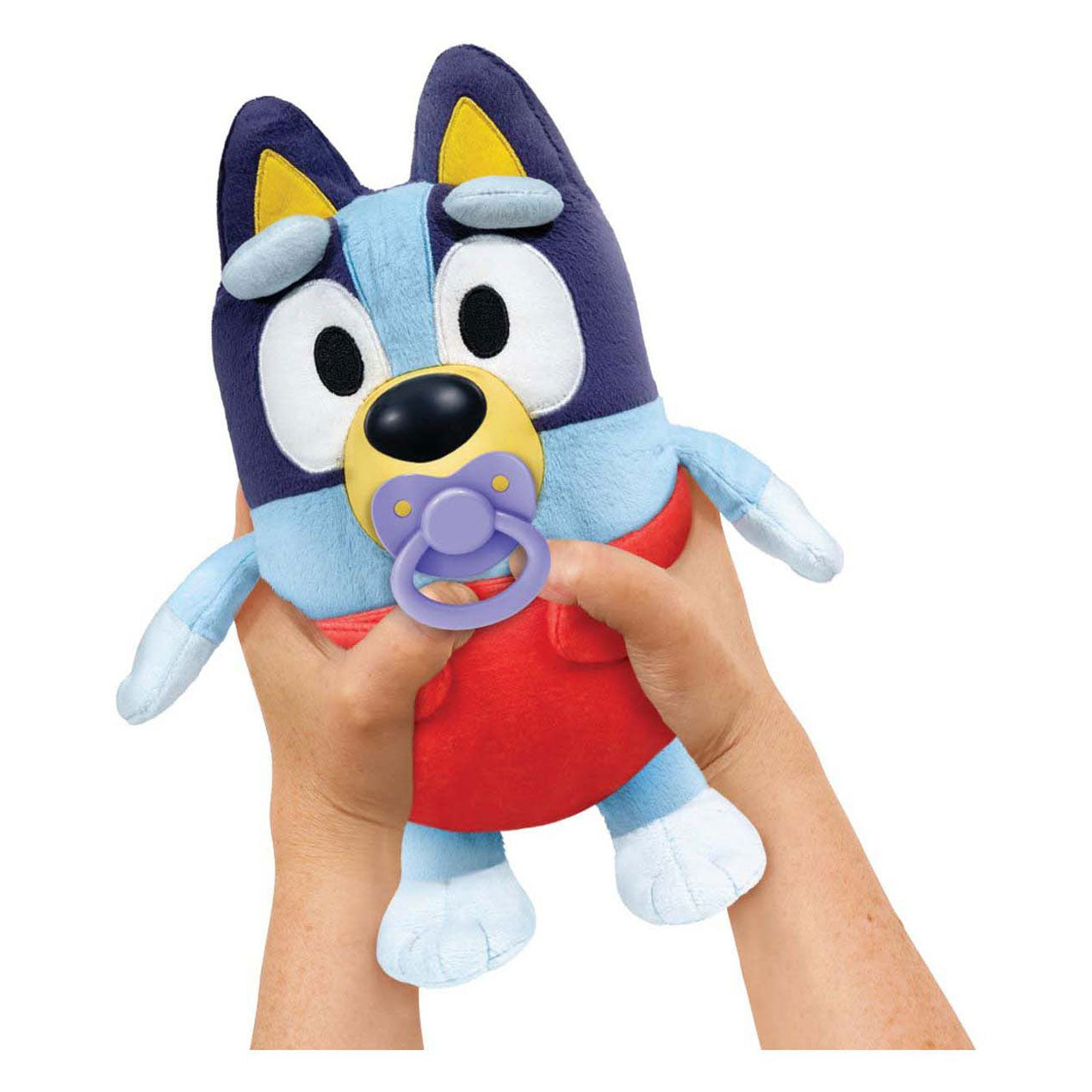 Bluey Pluche interaktive Umarmung und kümmerte sich um Baby