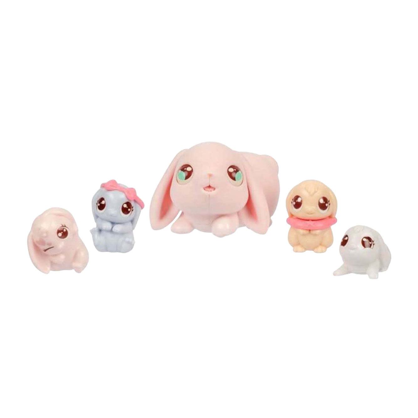 Mini Mama Überraschung Kaninchen Rose kleine lebende Haustiere