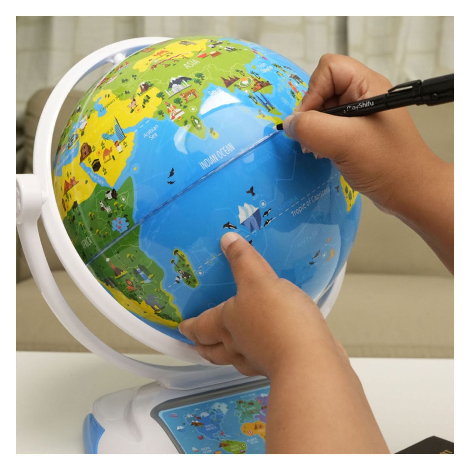 Interaktiver Globus von Gear2play oder Boot Earth