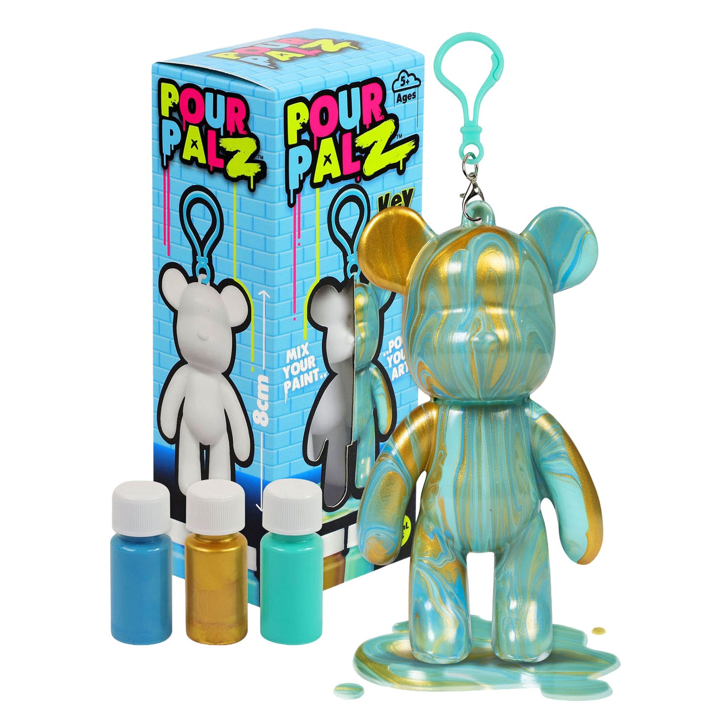 Spectron pour palz Mini-Farbbär-Schlüsselanhänger