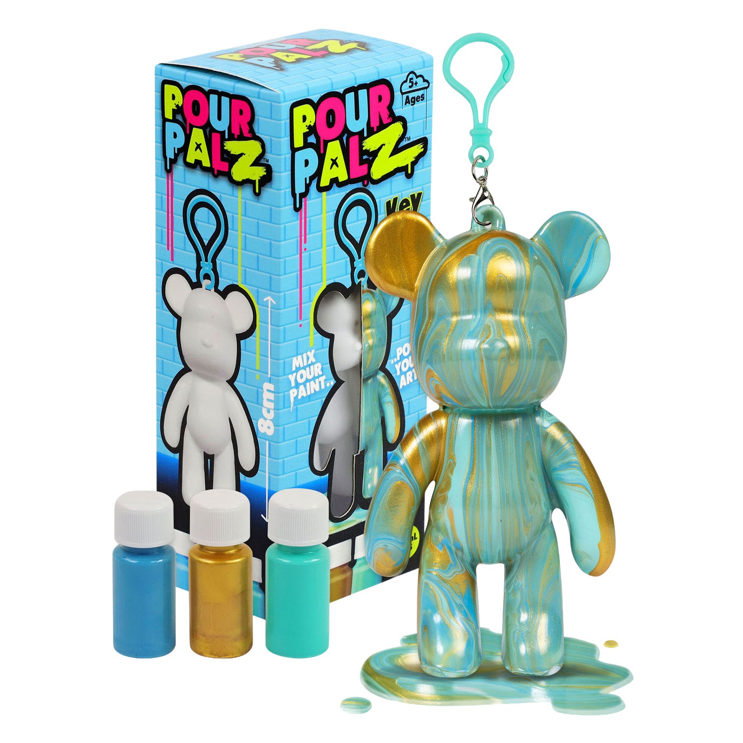 Spectron pour palz Mini-Farbbär-Schlüsselanhänger