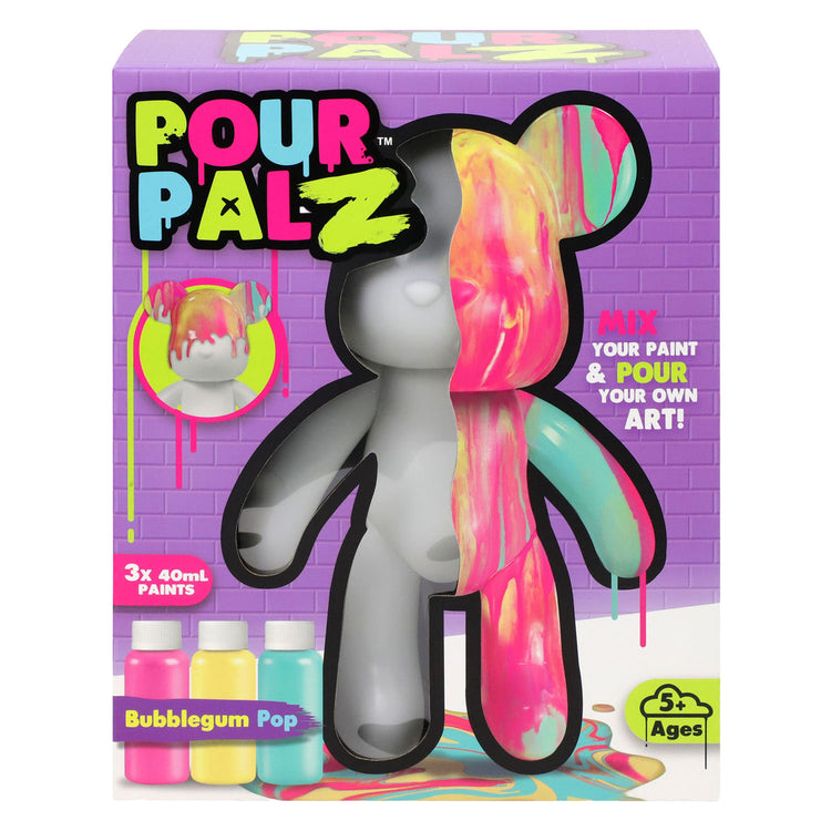 Spectron pour palz Bubblegum Pop Bear Gießfarbenset – inkl. 3 Acrylfarben