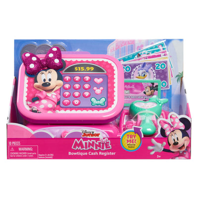 Spectron Minnie Bowtique Spielzeugkasse mit Sound – 10 Stück.