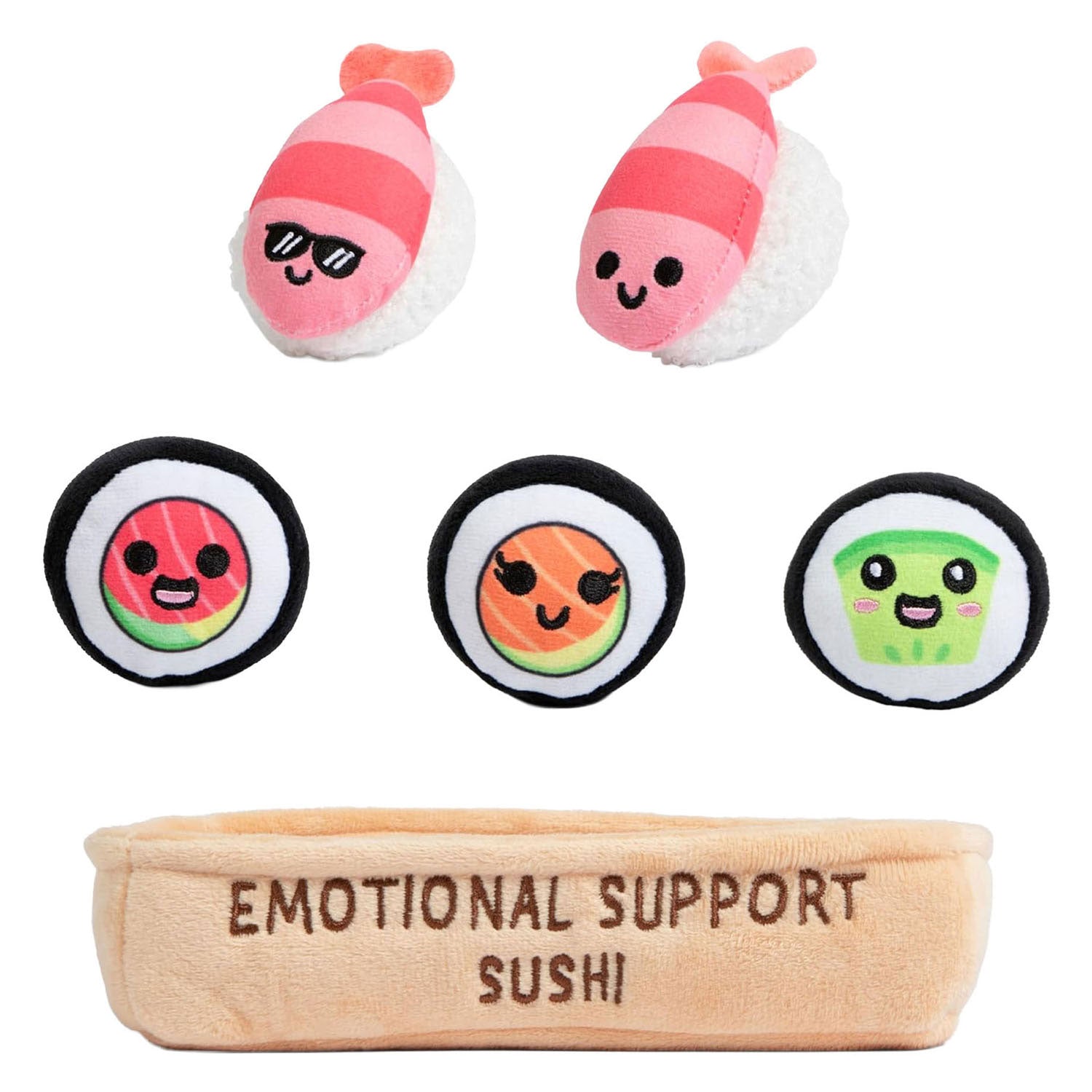 Spectron Sushi-Kuscheltiere zur emotionalen Unterstützung – 6-tlg.