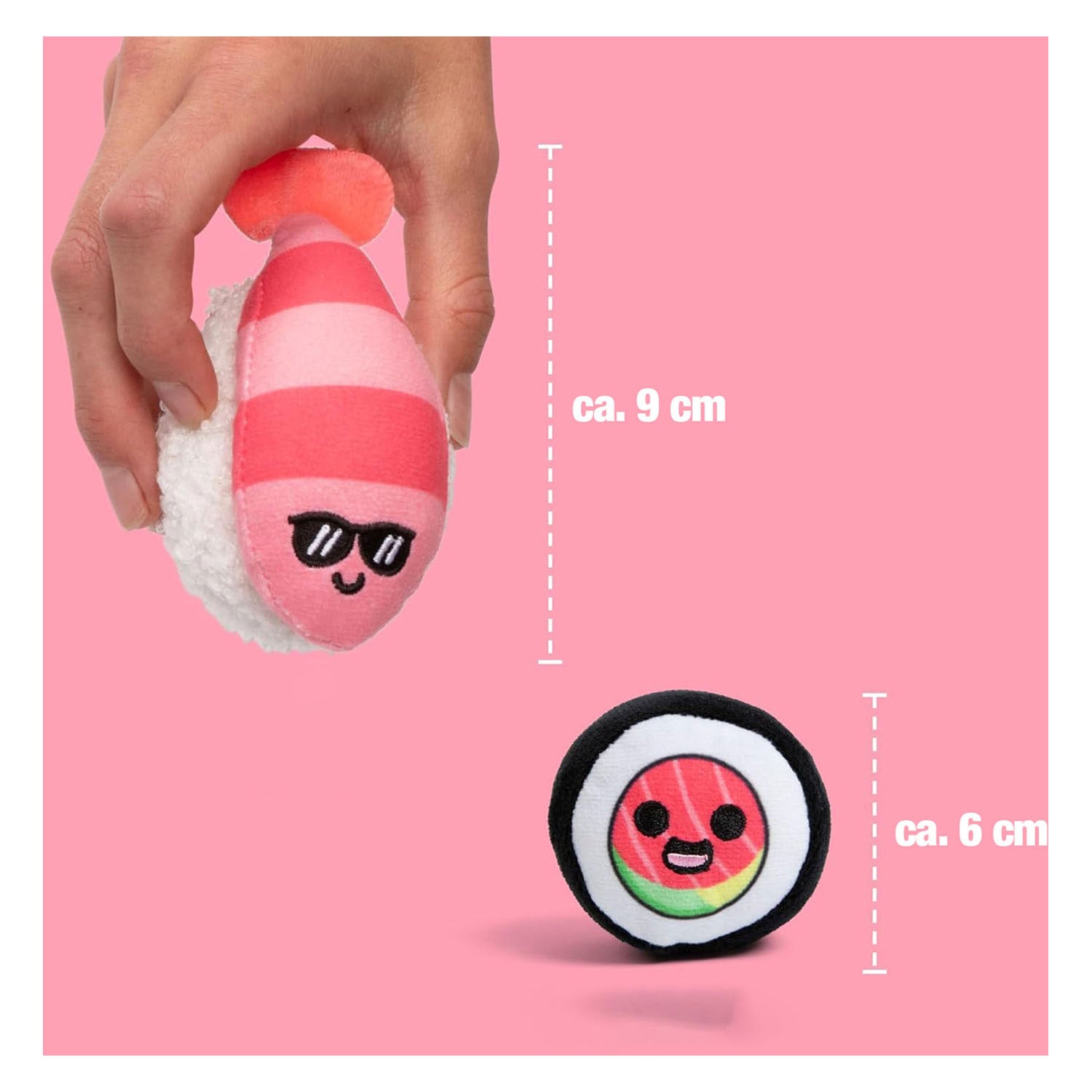 Spectron Sushi-Kuscheltiere zur emotionalen Unterstützung – 6-tlg.