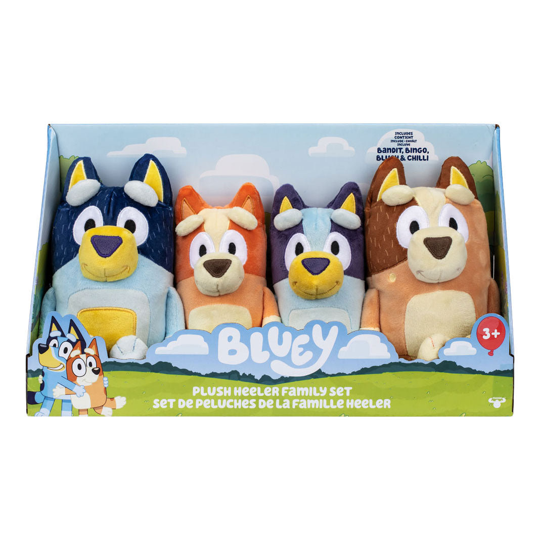 Spectron Bluey Plüsch-Kuscheltiere-Set - 4-tlg.