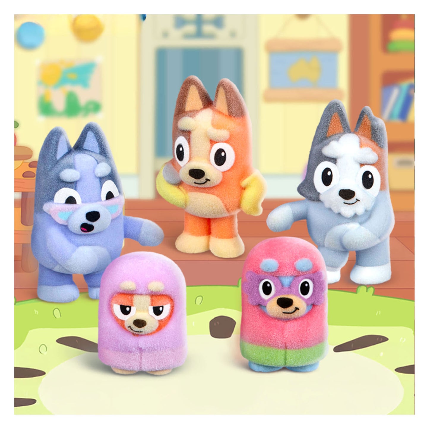 Spectron Bluey Fuzzies Sammelfiguren-Überraschungsset