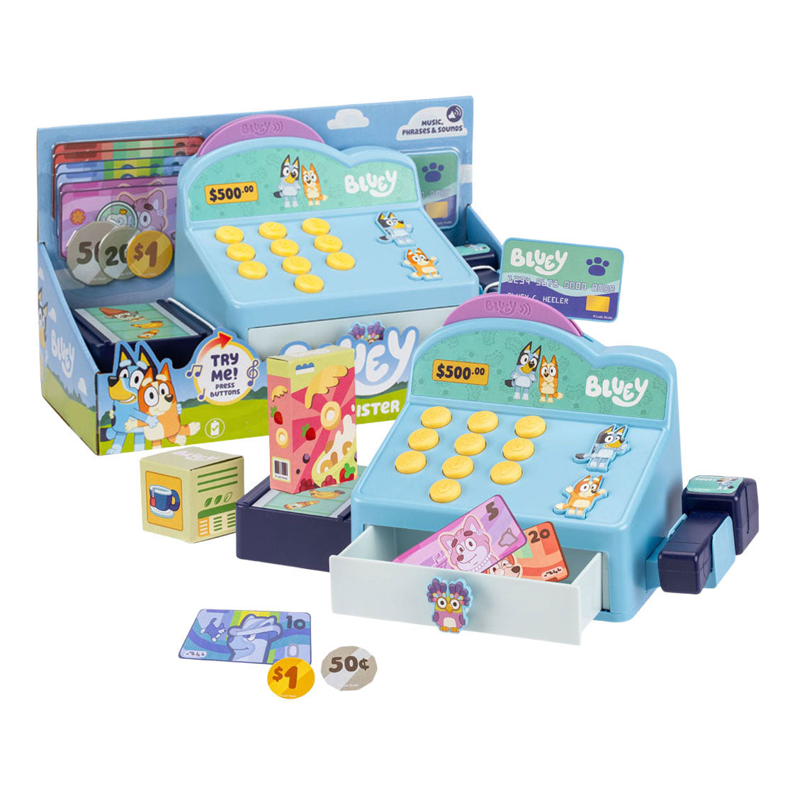 Blaue Spielzeugkasse von Moose Toys