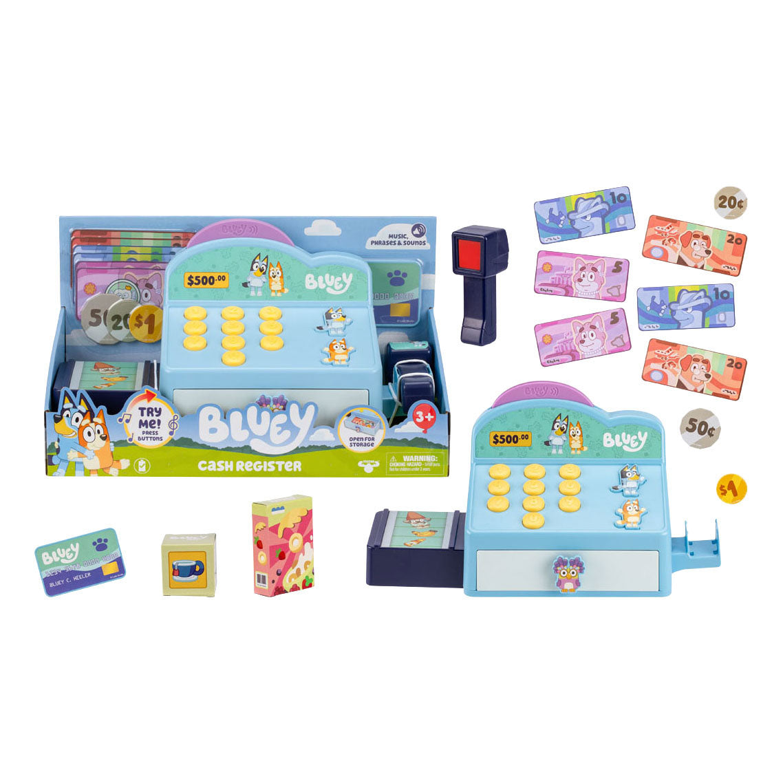 Blaue Spielzeugkasse von Moose Toys