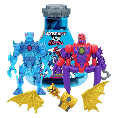 Spectron Mrbeast Lab Hybrid Spider vs Energy Panther Actionfiguren