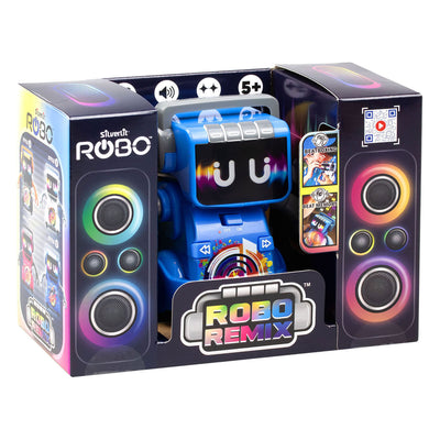 Silverlit Robo Remix White – interaktiver Spielzeugroboter mit Licht, Sound, Musikspielen – tanzt zu Musik