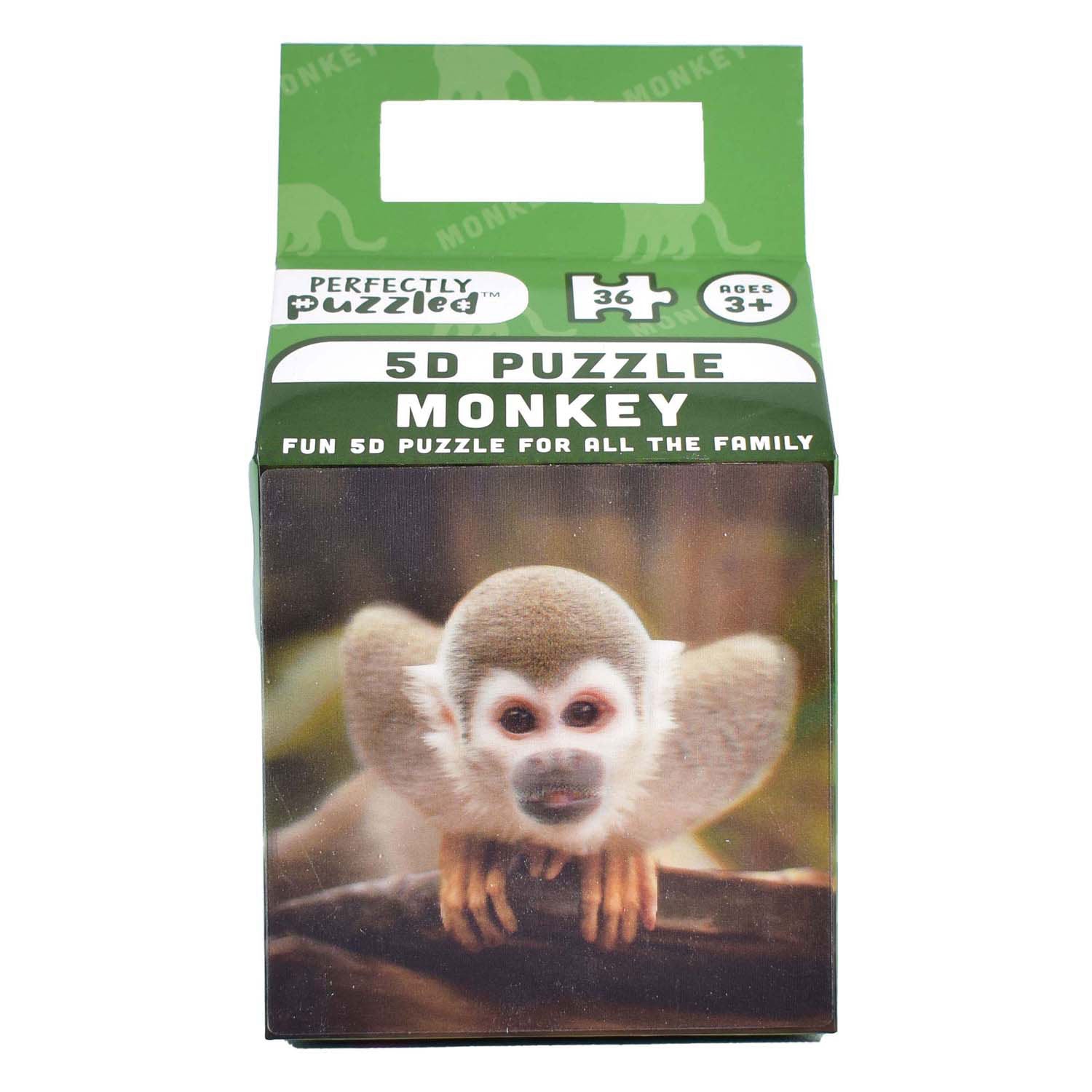 5D Tierpuzzle Affe, 36 Teile.