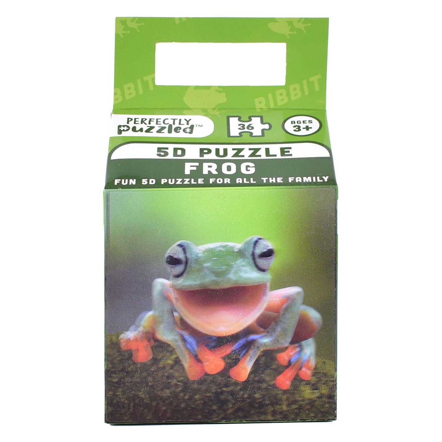 5D Tierpuzzle Frosch, 36 Teile.