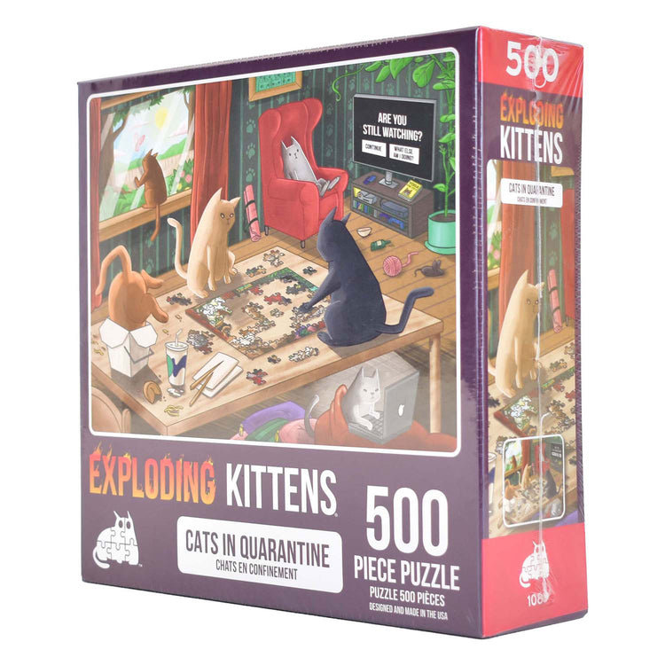Asmodee explodierendes Kätzchen-Puzzle, 500 Teile.