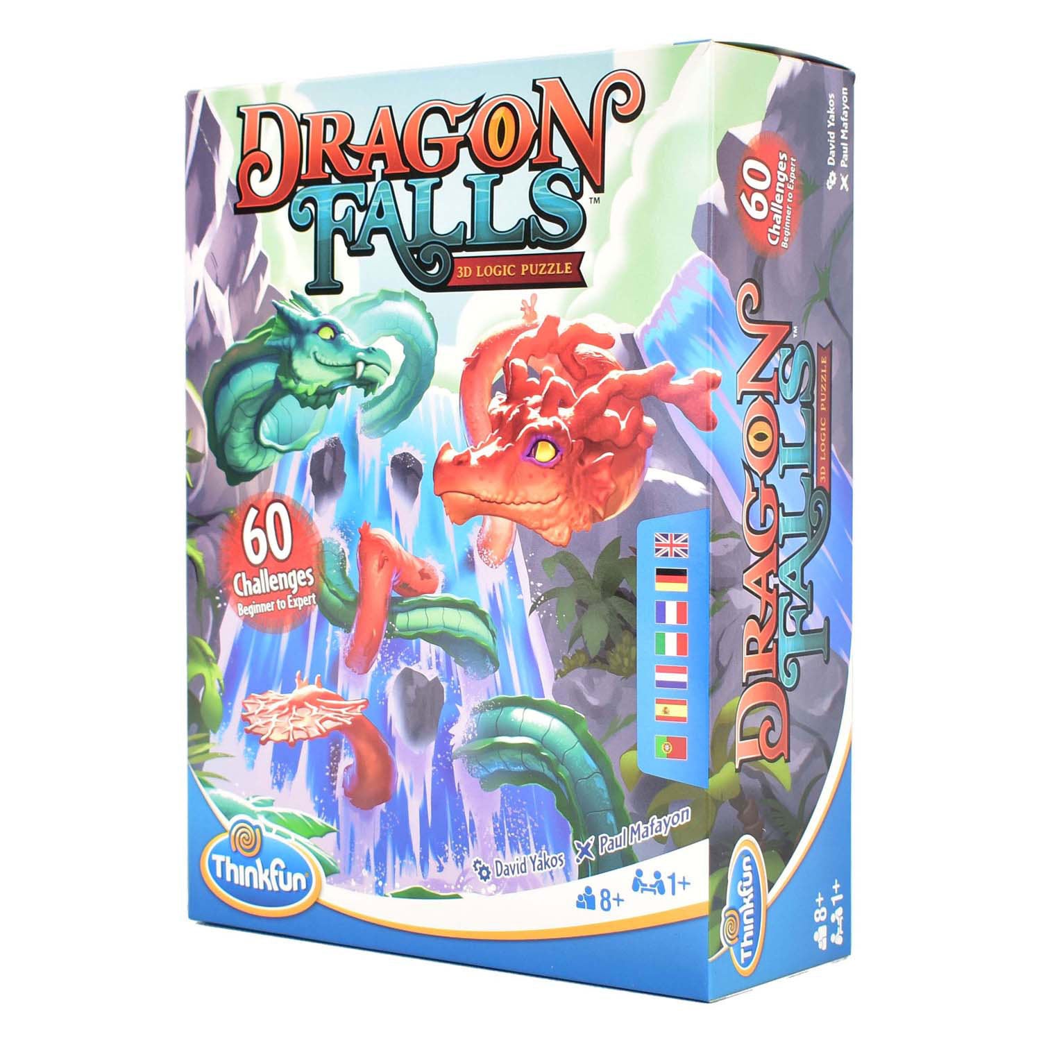 Thinkfun Drache fällt 3D-Denkpuzzle, 60 Herausforderungen