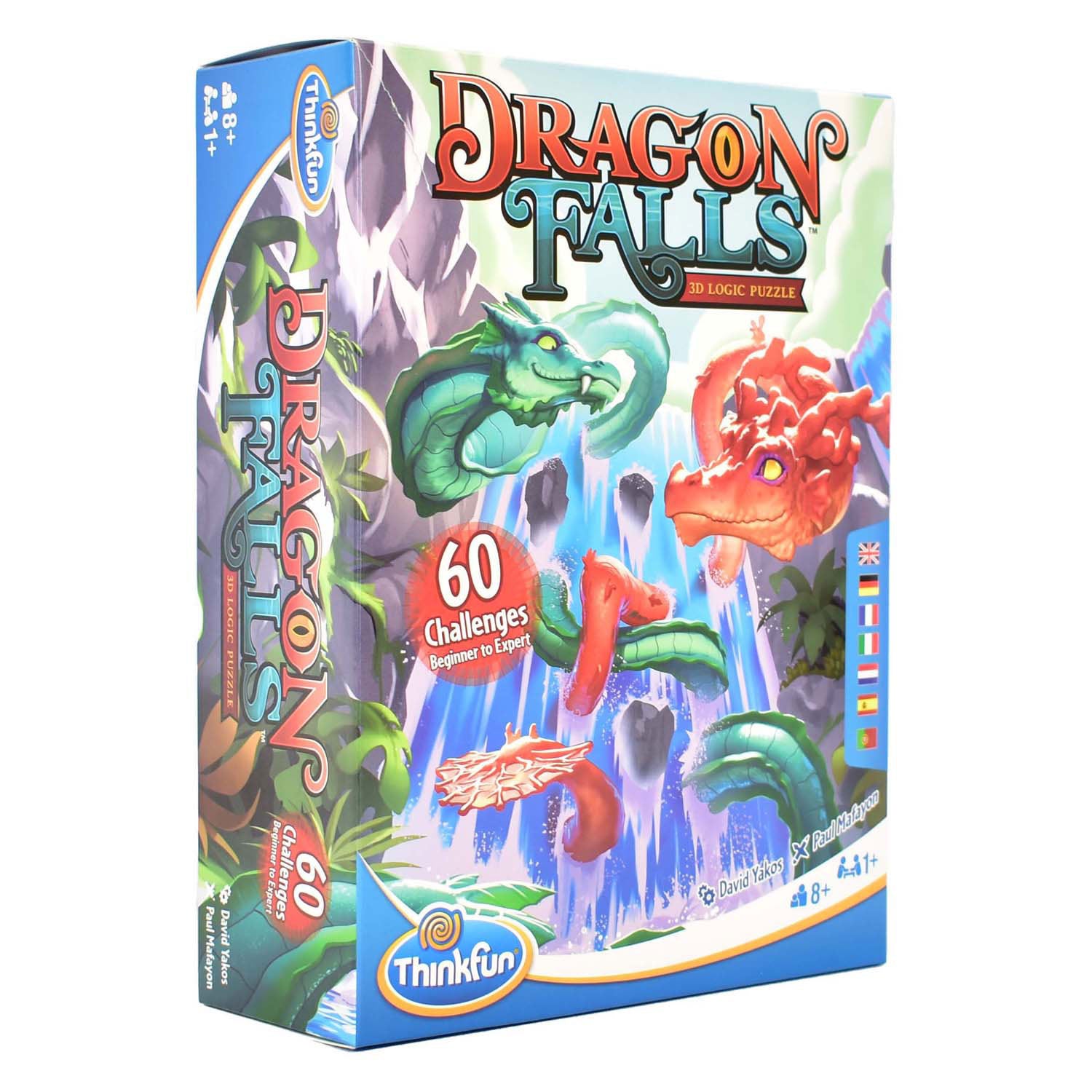Thinkfun Drache fällt 3D-Denkpuzzle, 60 Herausforderungen