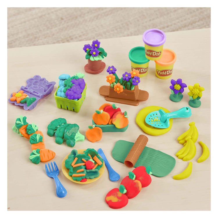 Play-Doh-Gartenspielset mit 8 Tontöpfen – 20 Teile.