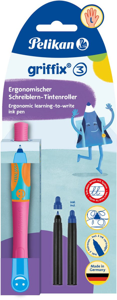 Herlitz Pelican Tintenschreiber Griffix - Linkshänder - Pink