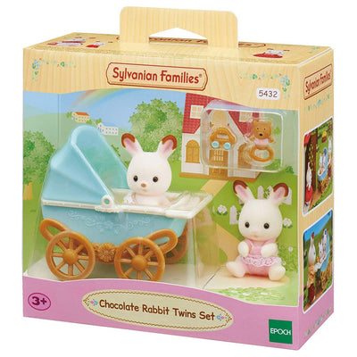 Epoche Sylvanische Familien 5432 Twin Chocolate Rabbit Set Twin Chocolate
