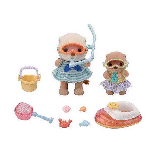 Epoche Sylvanische Familien Zeeotter Spritzer Schnorchel Set