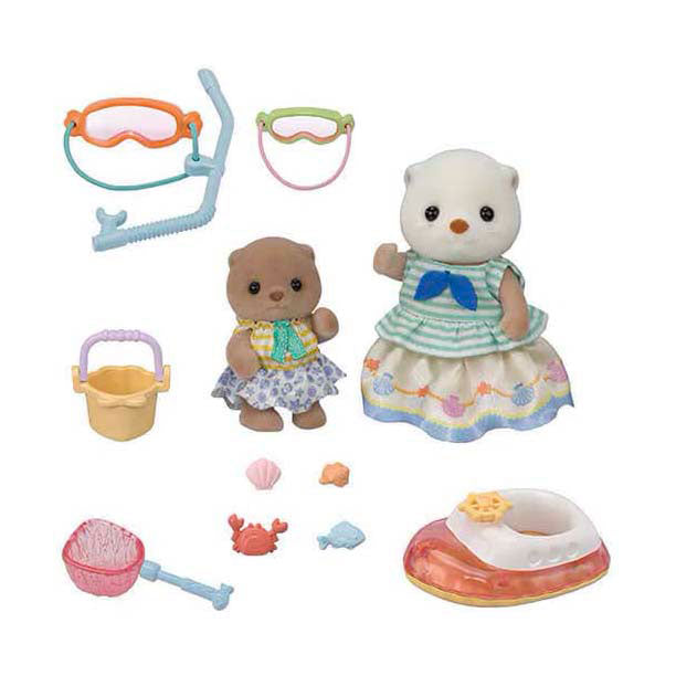 Epoche Sylvanische Familien Zeeotter Spritzer Schnorchel Set