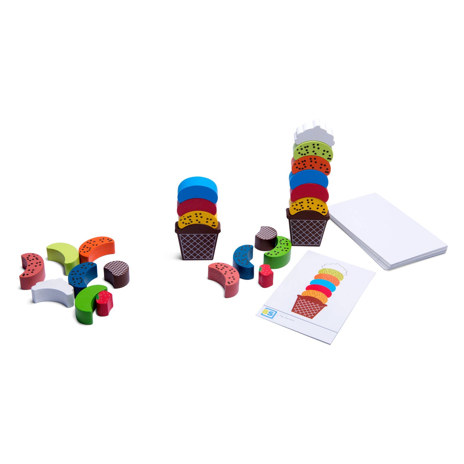BS Toys Ice Creations Holzbalance und Stapelspiel